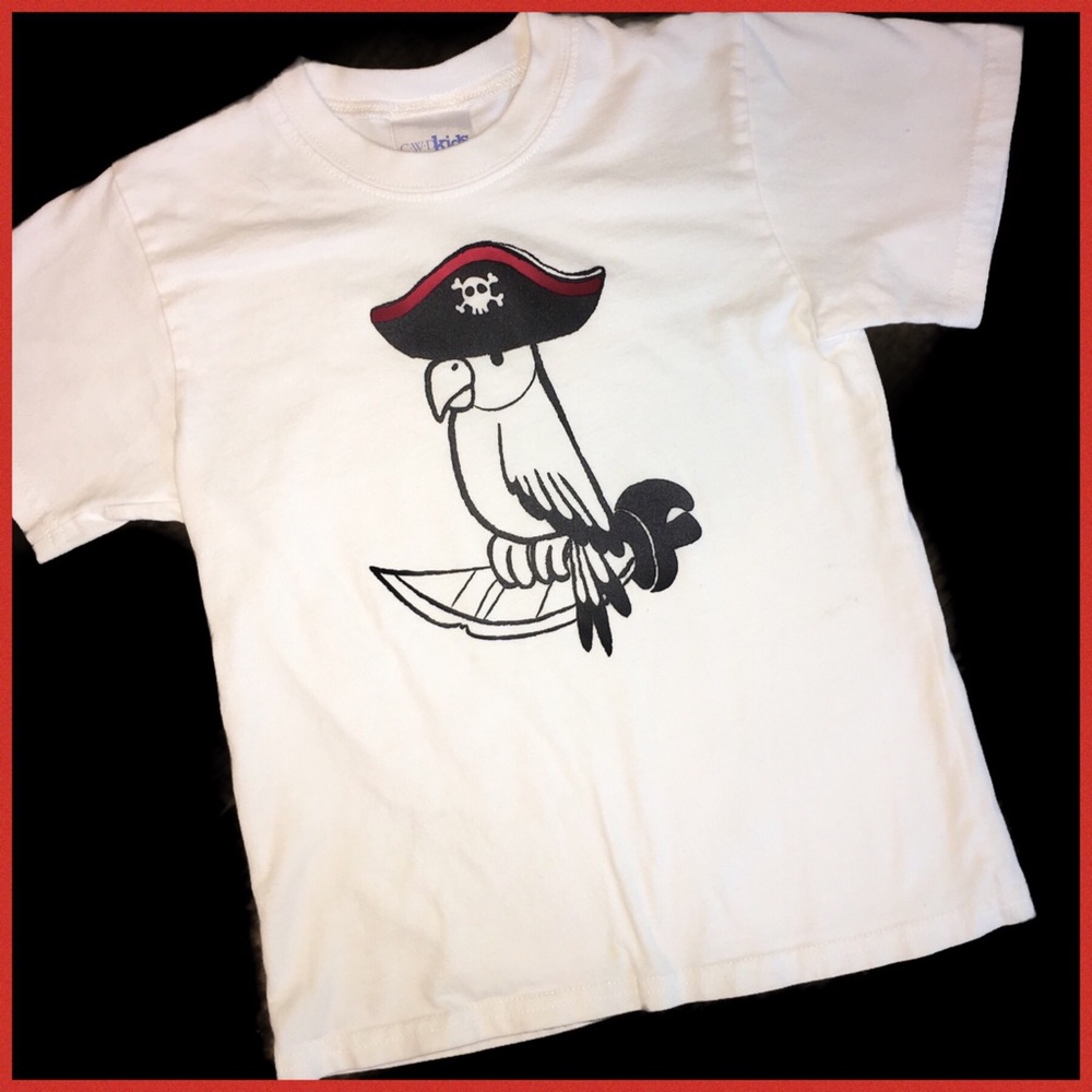 CWD Kids Pirate Parrot Tee Size 6/7